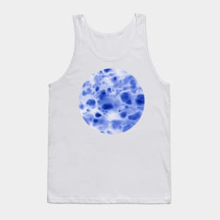 Blue travertine (circle) Tank Top